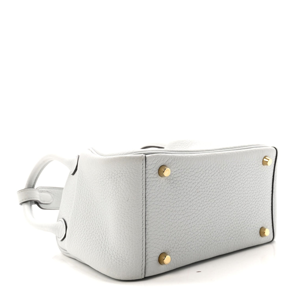 Taurillon Clemence Mini Lindy 20 Bleu Pale