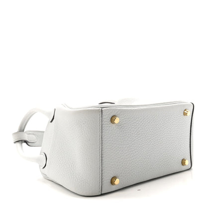 Taurillon Clemence Mini Lindy 20 Bleu Pale
