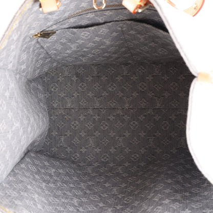 Monogram Denim Onthego MM Washed Grey