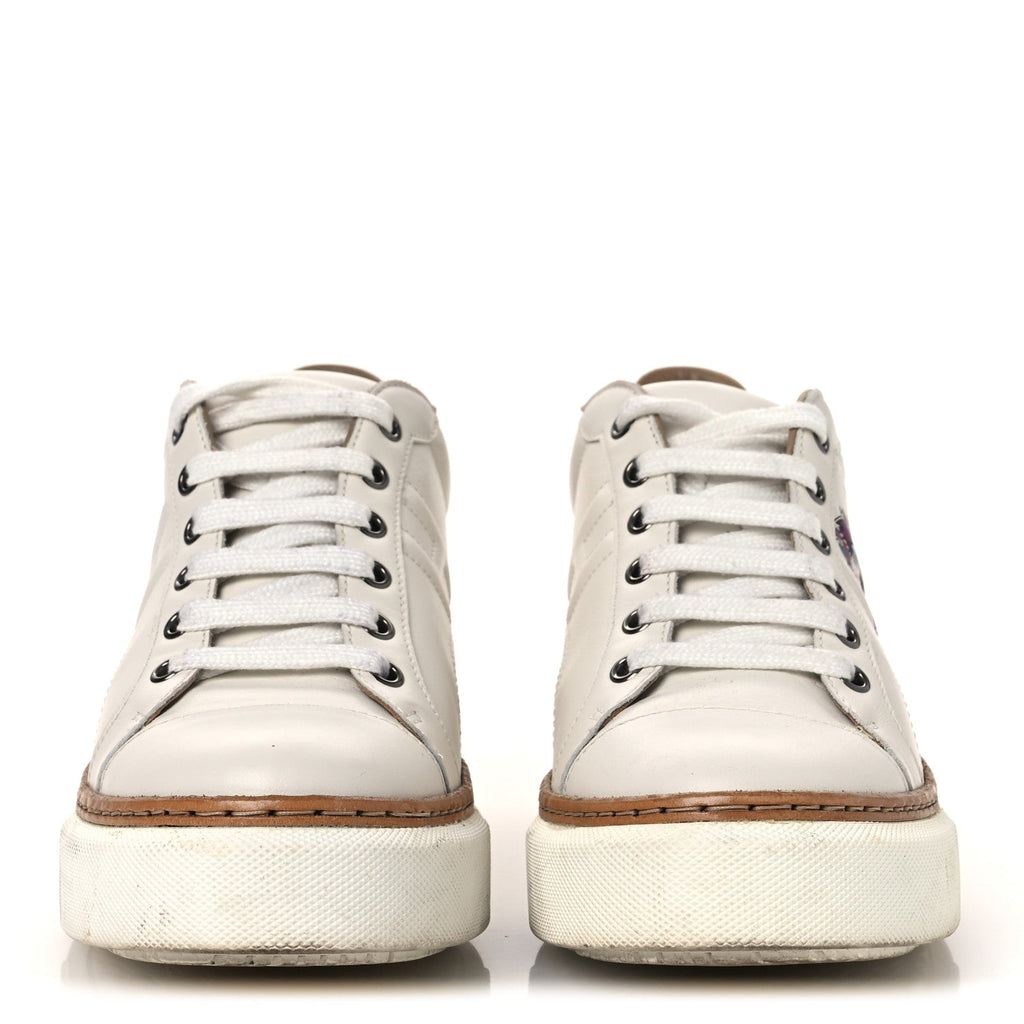 Calfskin Pegase Pop Polo Sneakers 38 Multicolor White