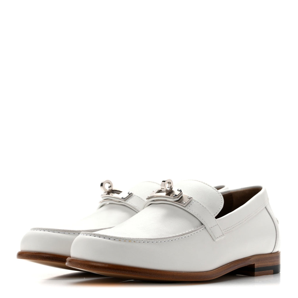 Calfskin Womens Destin Loafers 36 White