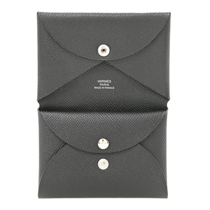 Epsom Calvi Duo Card Case Black