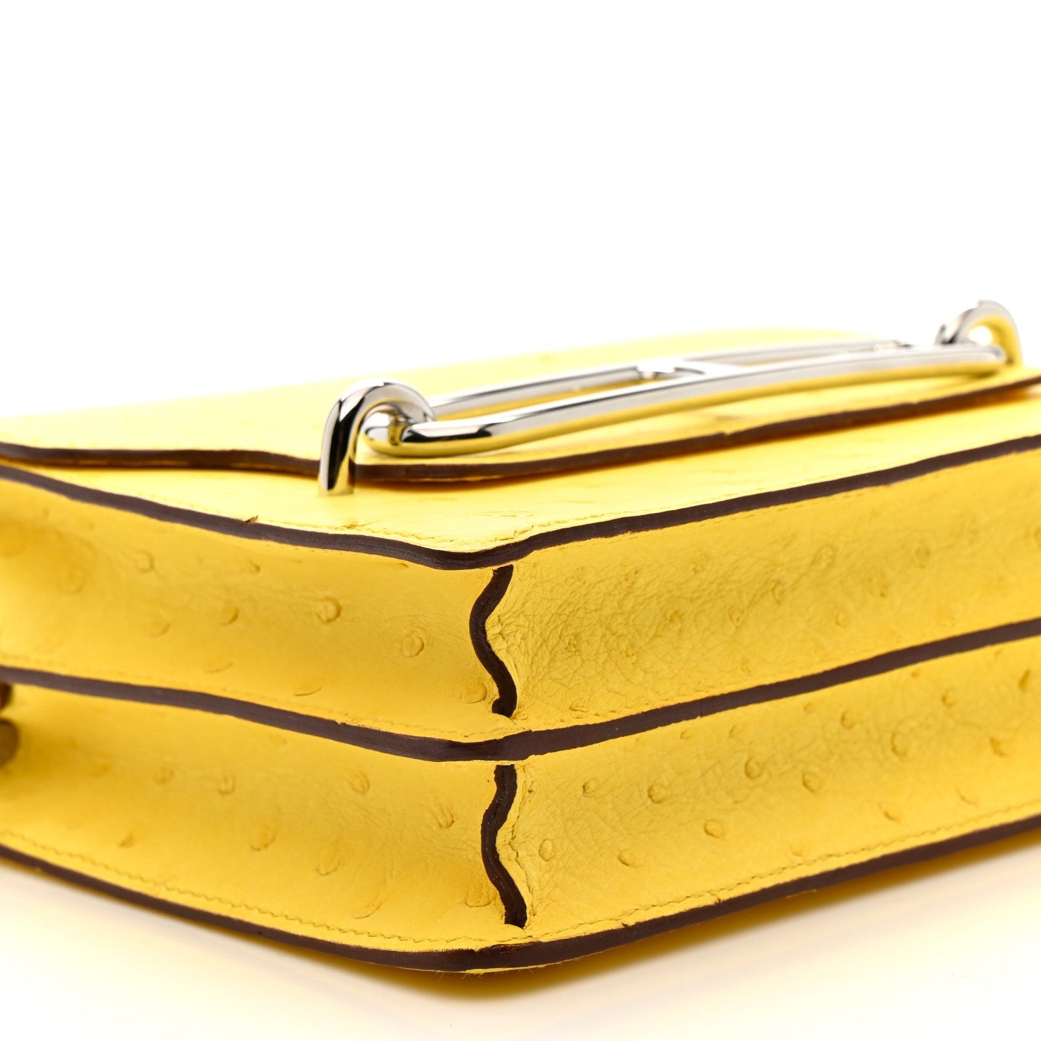 Ostrich Mini Sac Roulis Jaune Citron