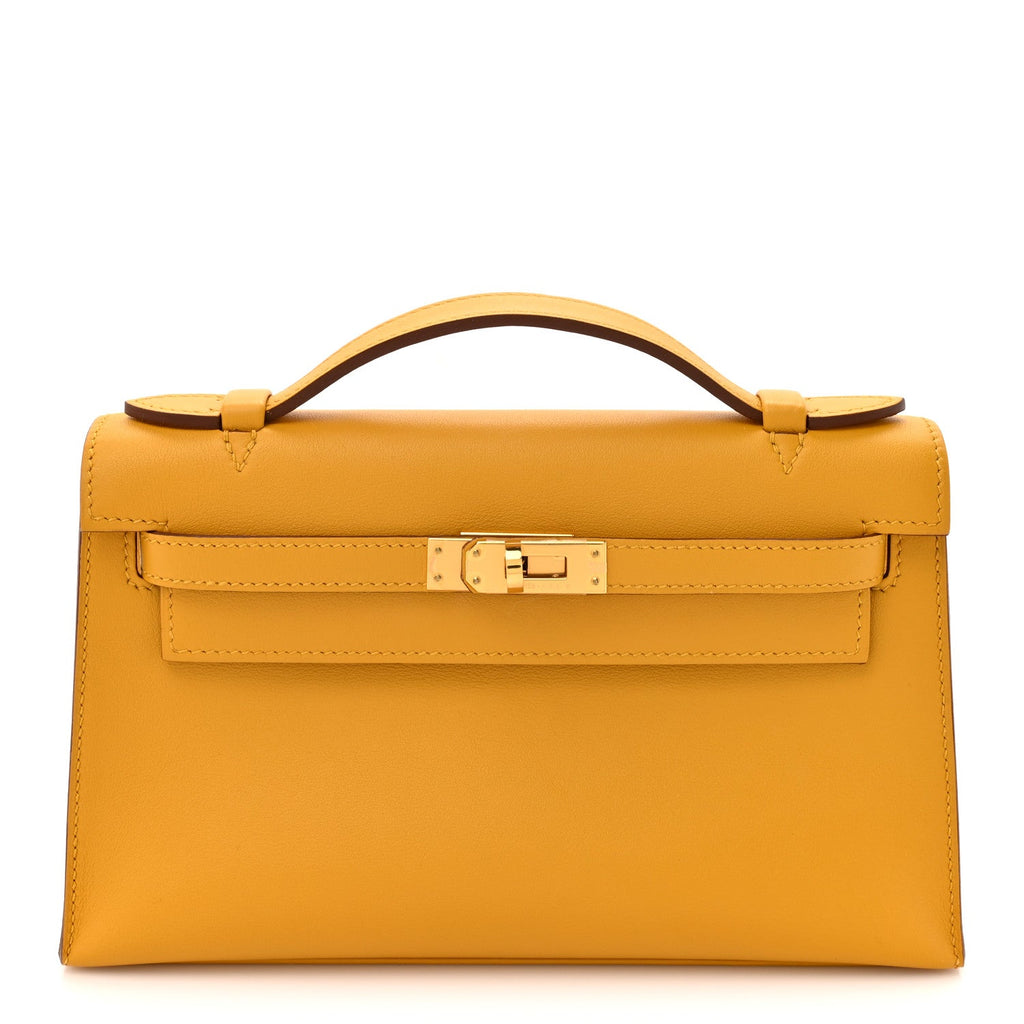 Swift Kelly Pochette Clutch Jaune Ambre