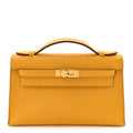 Swift Kelly Pochette Clutch Jaune Ambre