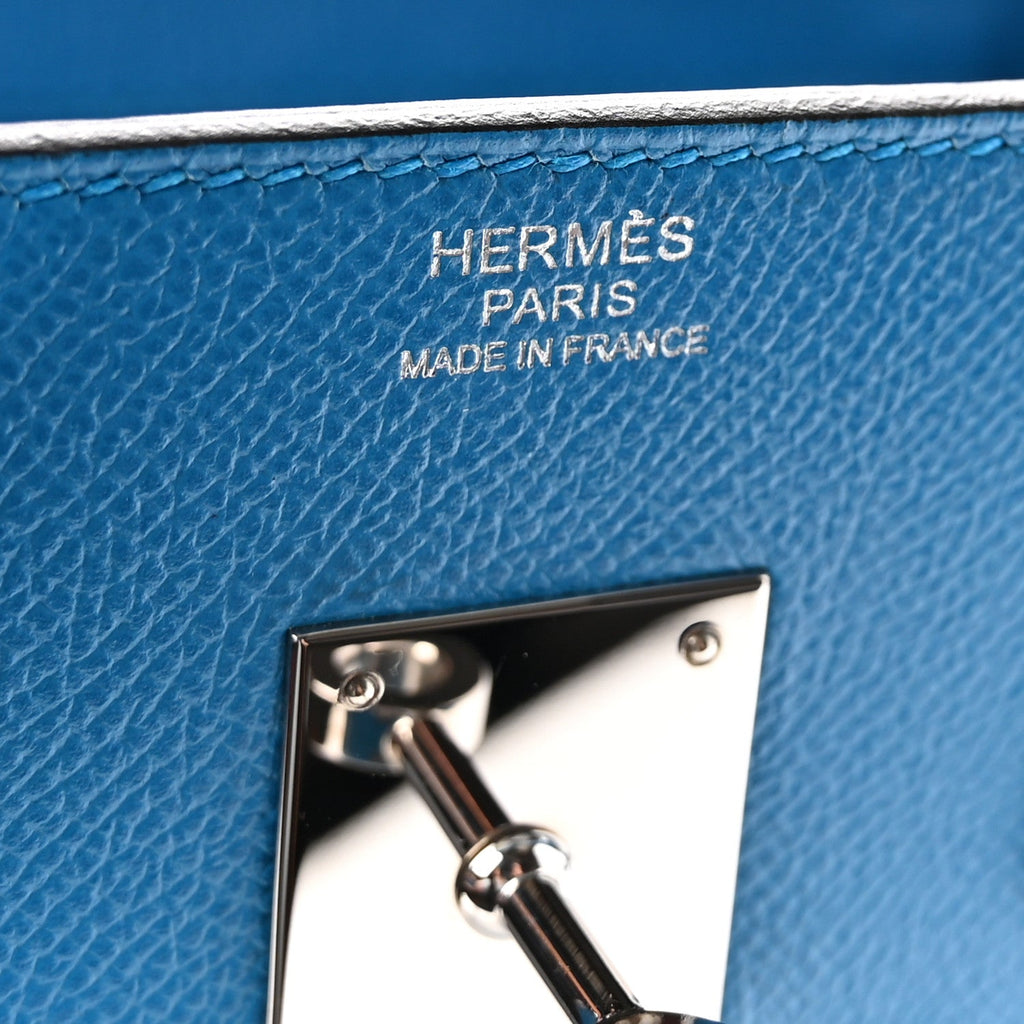 Epsom Birkin 30 Bleu Frida
