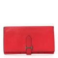 Chèvre Mysore Bearn Gusset Wallet Bougainvillea