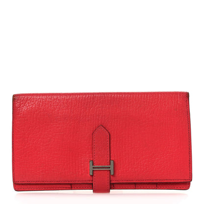 Chèvre Mysore Bearn Gusset Wallet Bougainvillea