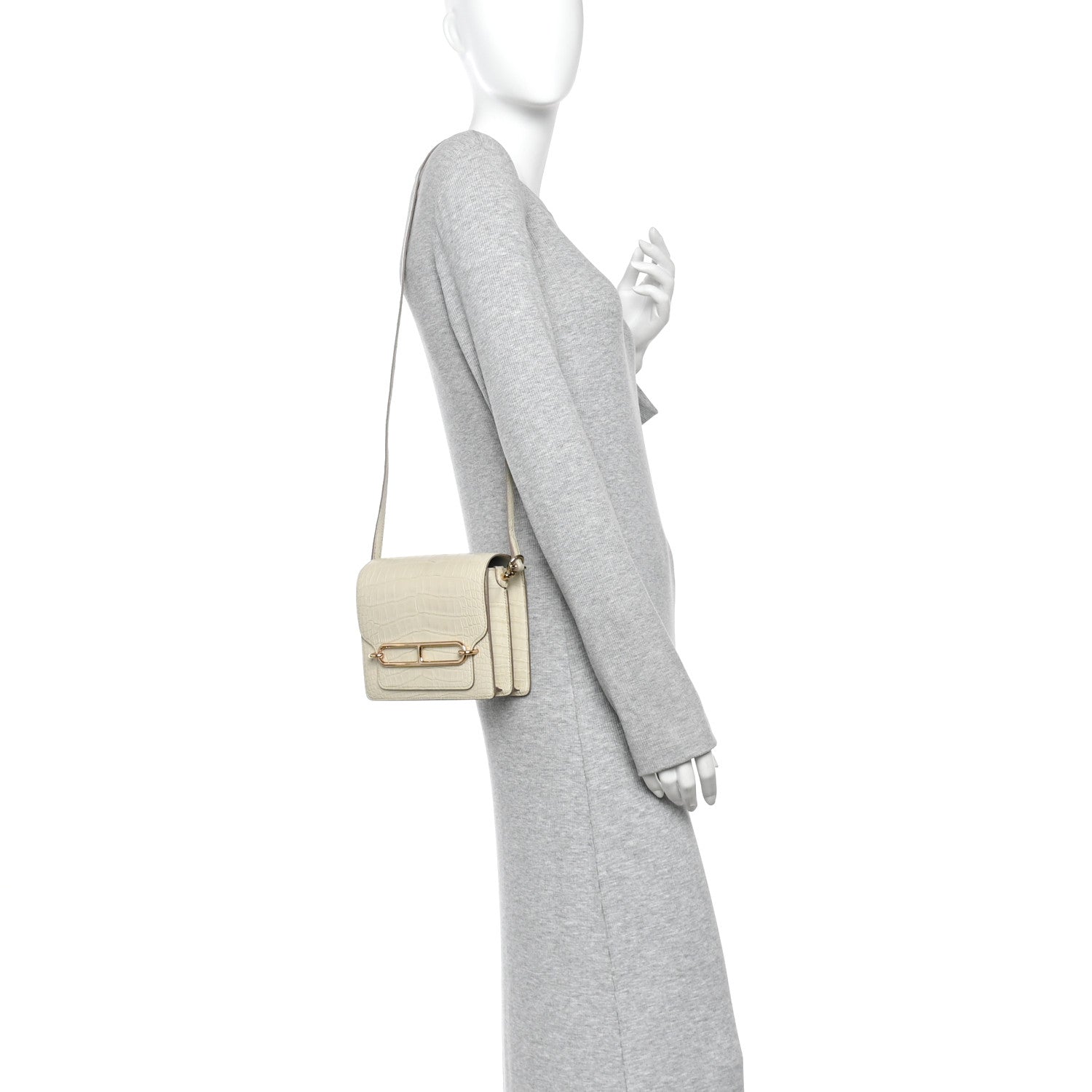 Matte Alligator Mini Sac Roulis Beton