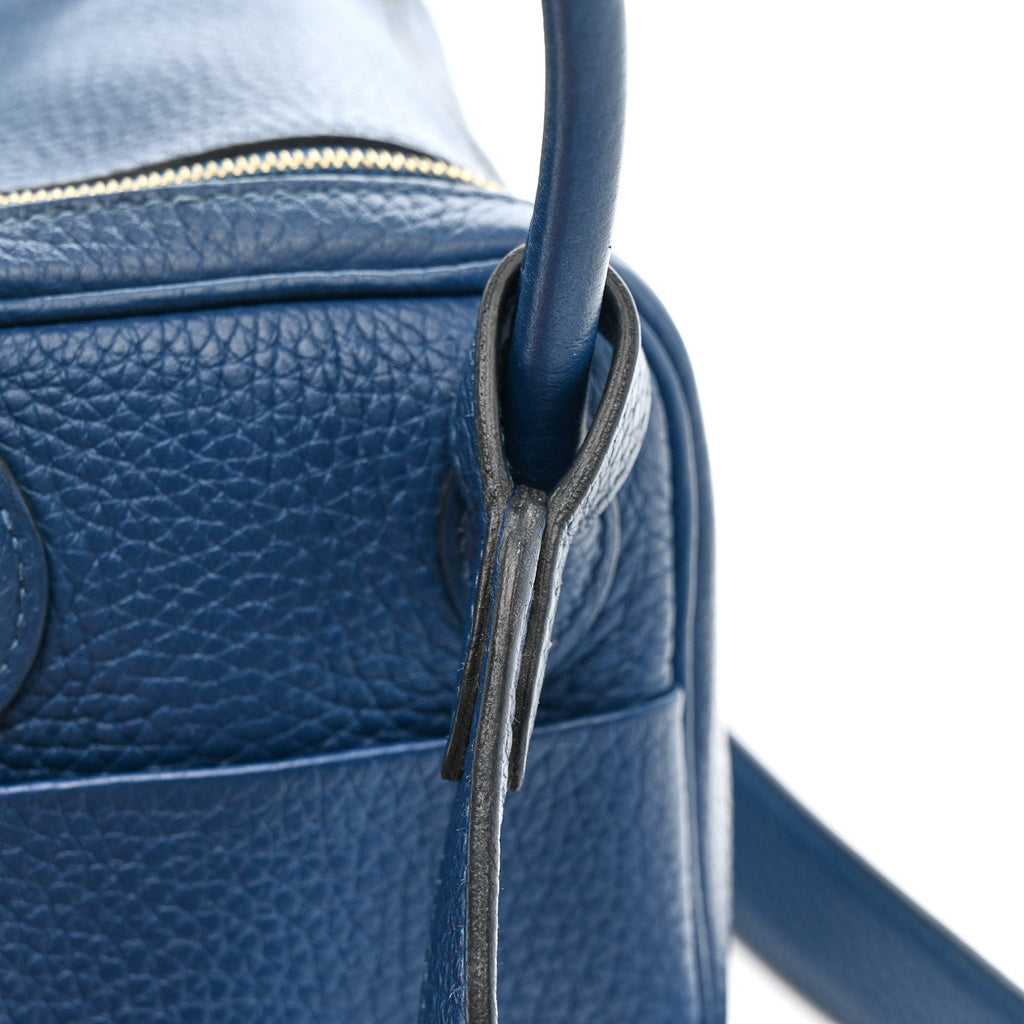 Taurillon Clemence Mini Lindy 20 Deep Bleu