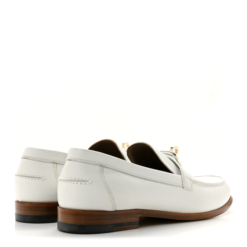 Calfskin Womens Destin Loafers 38 White