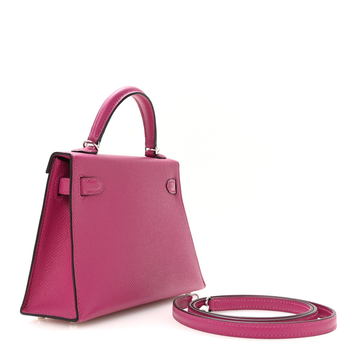 Epsom Mini Kelly Sellier 20 Rose Pourpre