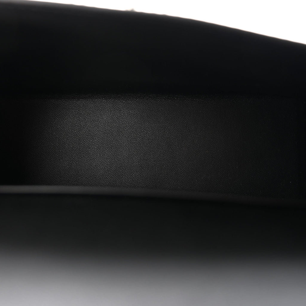 Tadelakt Sombrero Box Pampilles Mini Kelly Sellier 20 Black