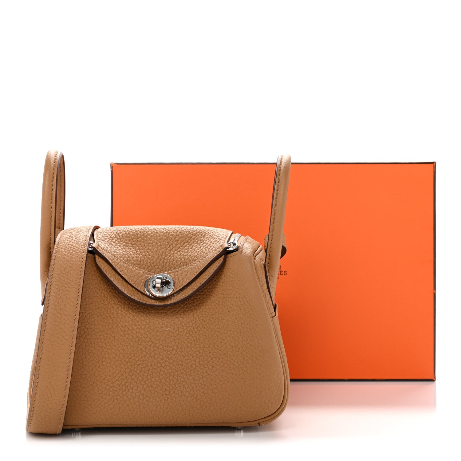 Taurillon Clemence Mini Lindy 20 Biscuit