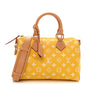 Calfskin Monogram Speedy P9 Bandouliere 25 Jaune Mat