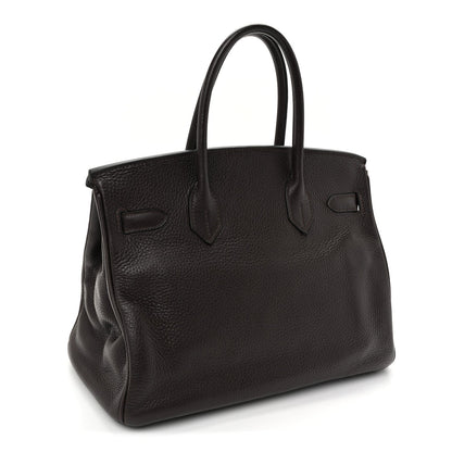 Taurillon Clemence Birkin 30 Chocolate