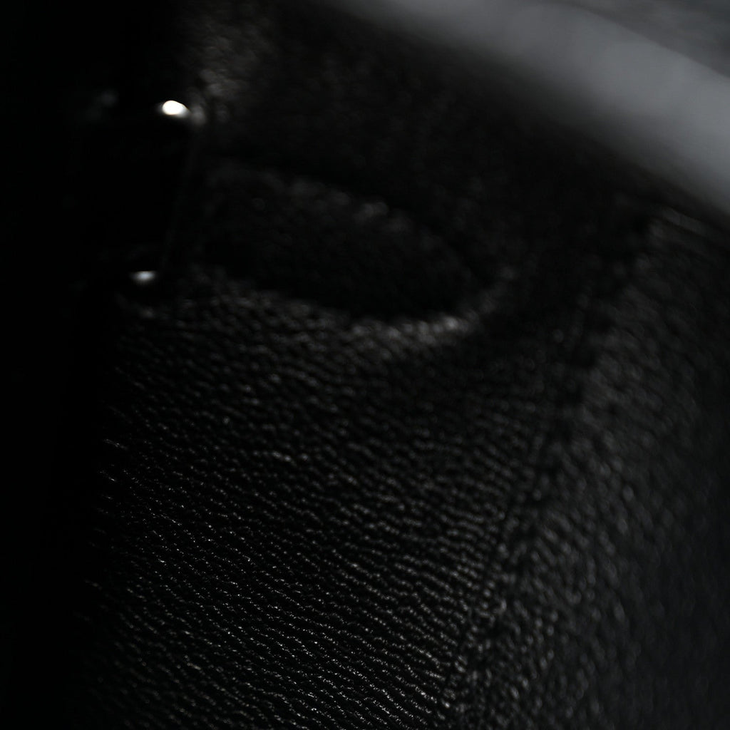 Shiny Alligator Kelly Wallet To Go Black