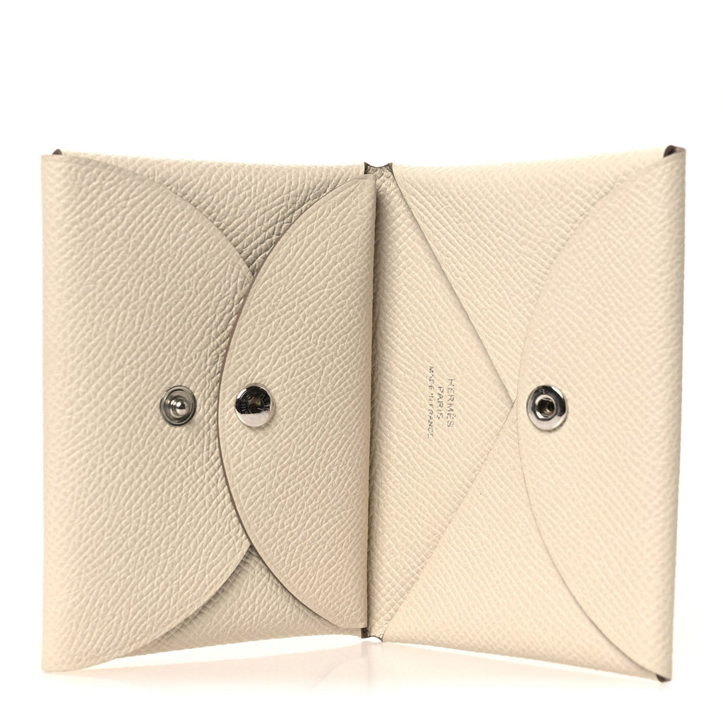 Epsom Calvi Duo Card Case Craie