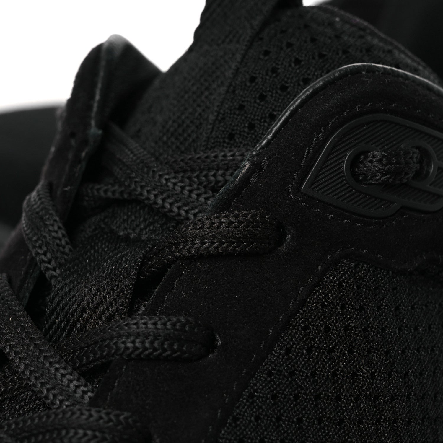 Technical Knit Suede Heros Sneakers 40 Black