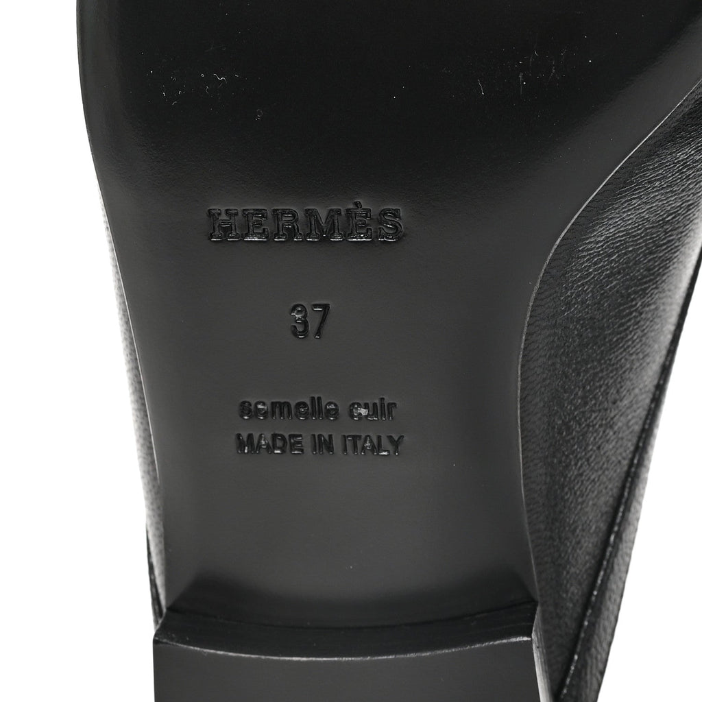 Goatskin Groupie Mules 37 Black
