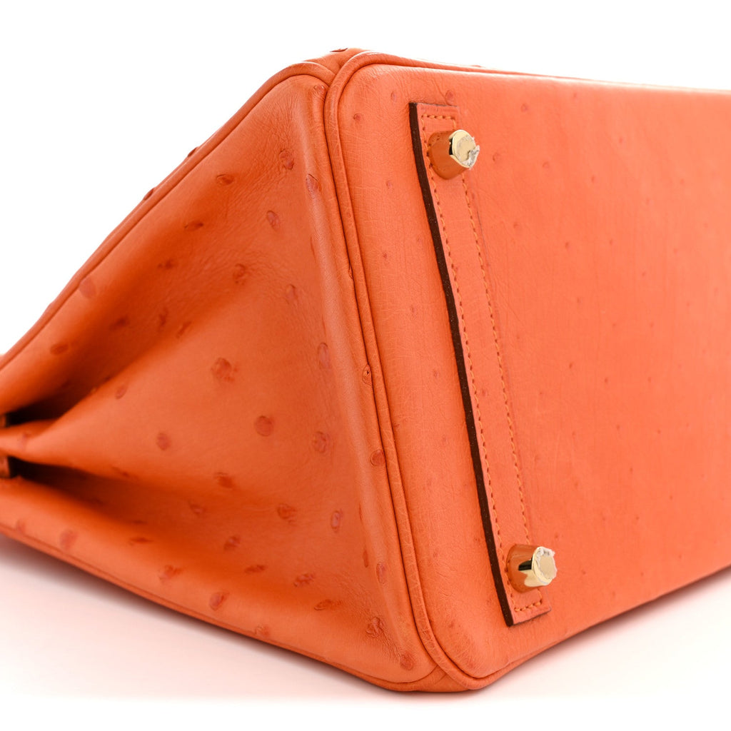 Ostrich Birkin 30 Orange