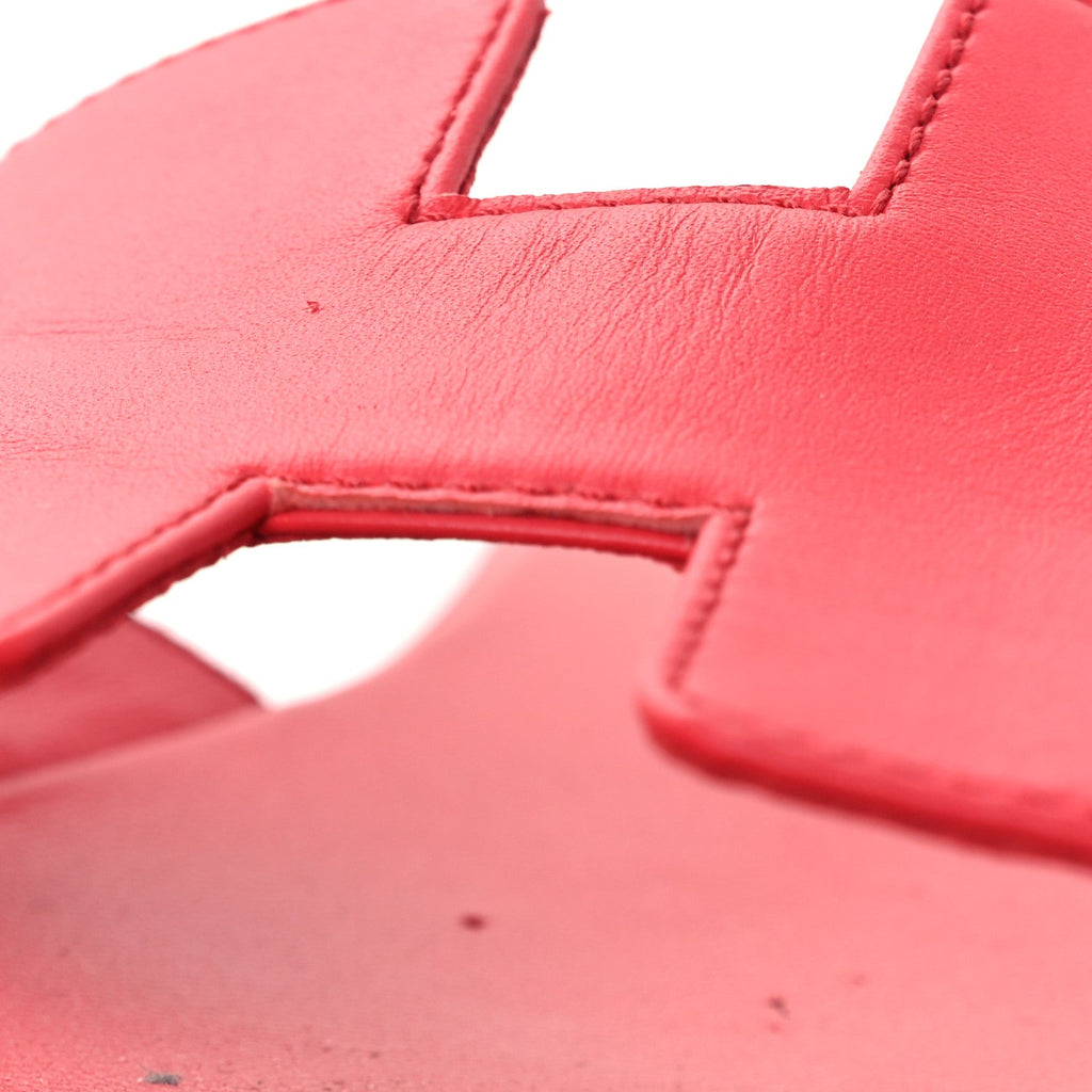 Box Calfskin Oran Sandals 39 Rouge Jaipur