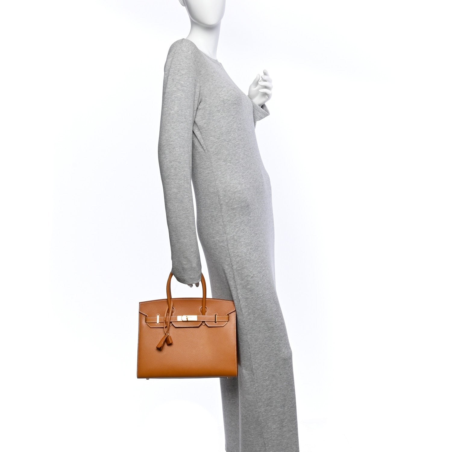 Vache Naturelle Grainee Birkin Sellier 30 Natural Sable