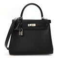 Cheri Calfskin Kelly Retourne 25 Black