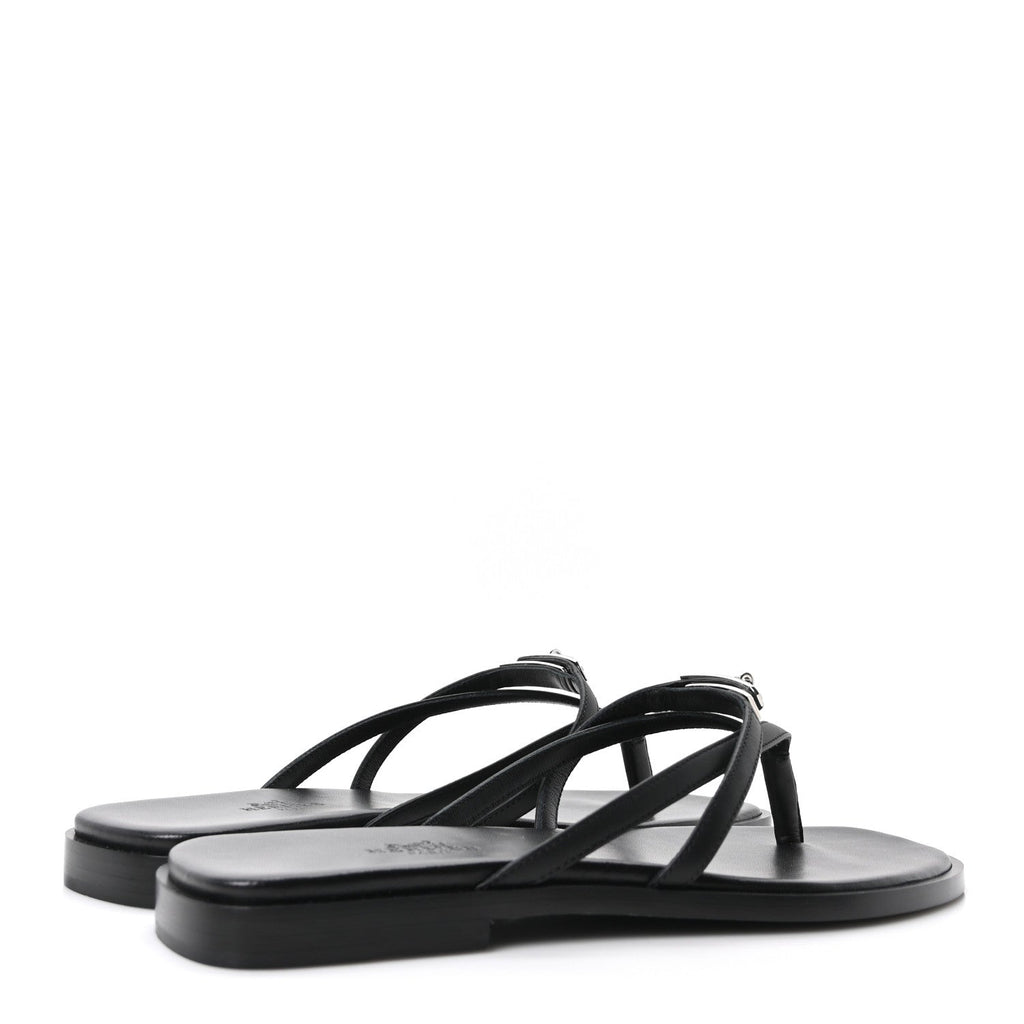 Calfskin Miss Sandals 37 Black