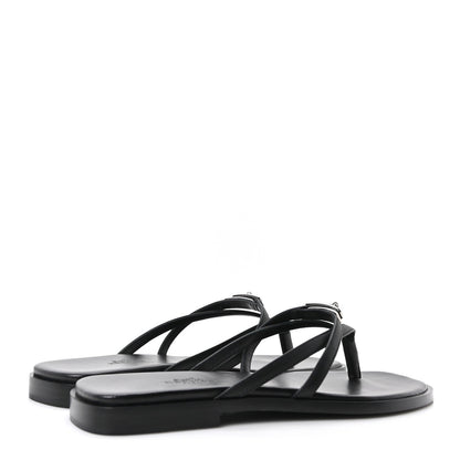 Calfskin Miss Sandals 37 Black