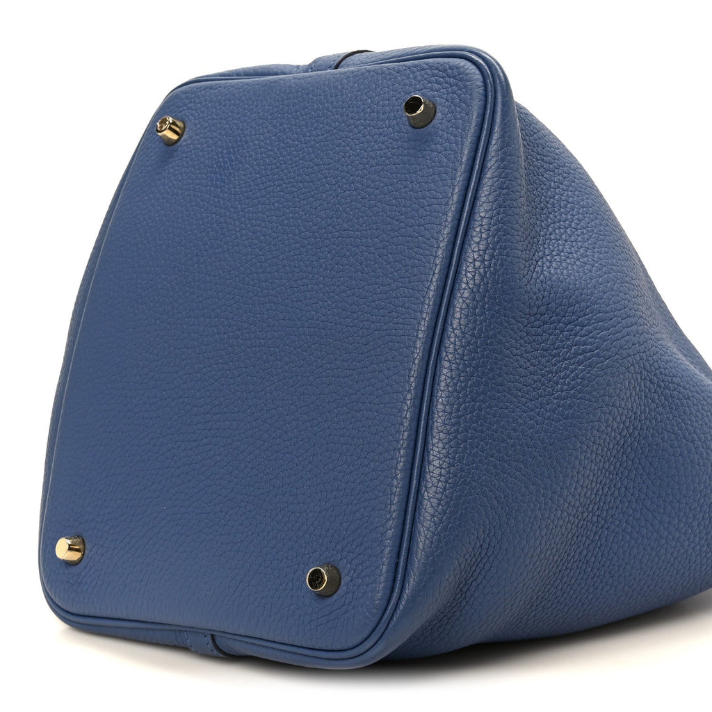 Taurillon Clemence Picotin Lock 22 MM Bleu Brighton