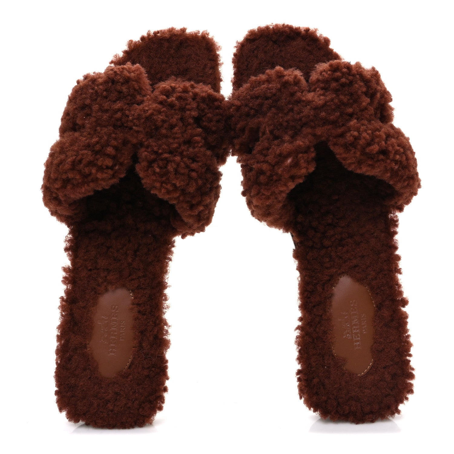 Woolskin Oran Sandals 37.5 Cognac