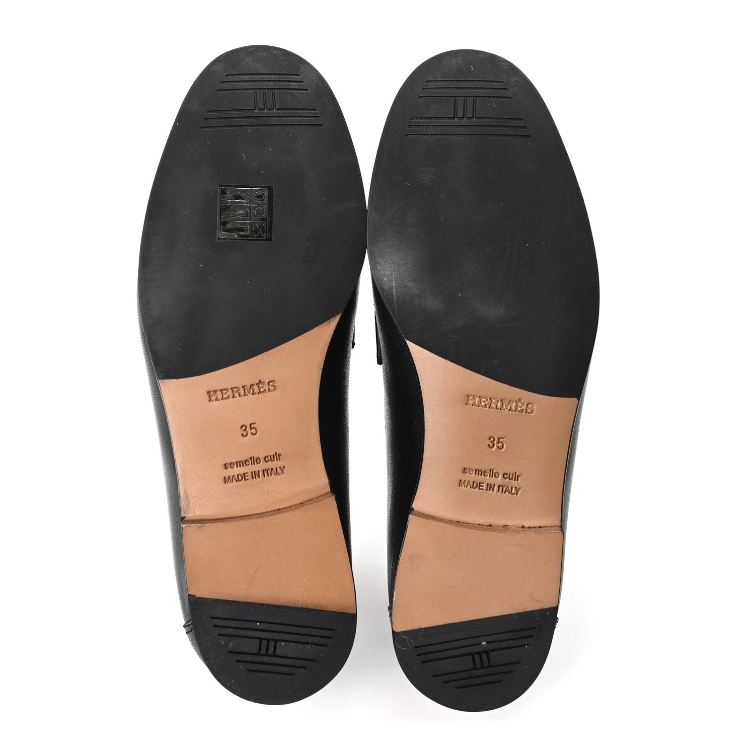 Calfskin Womens Colette Loafers 35 Black