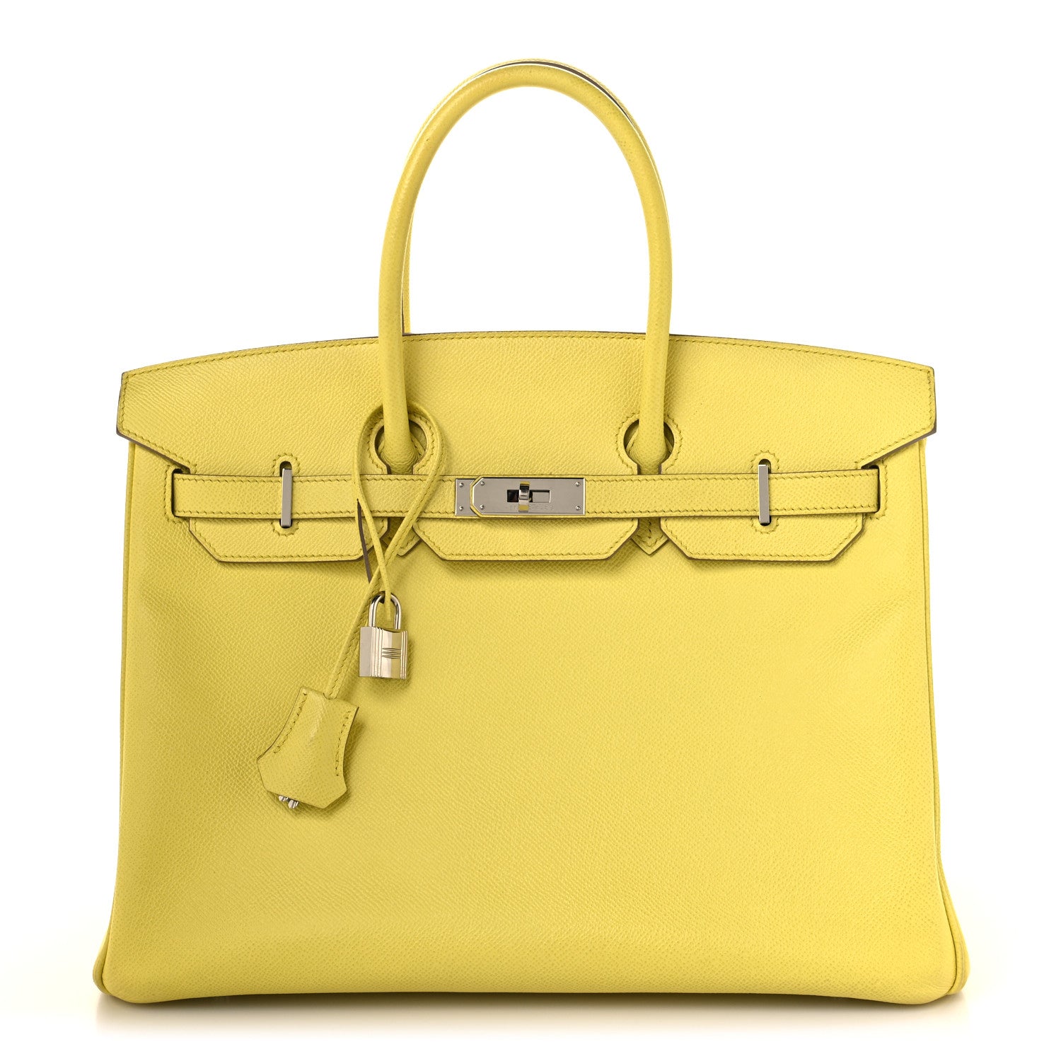 Epsom Birkin 35 Lime