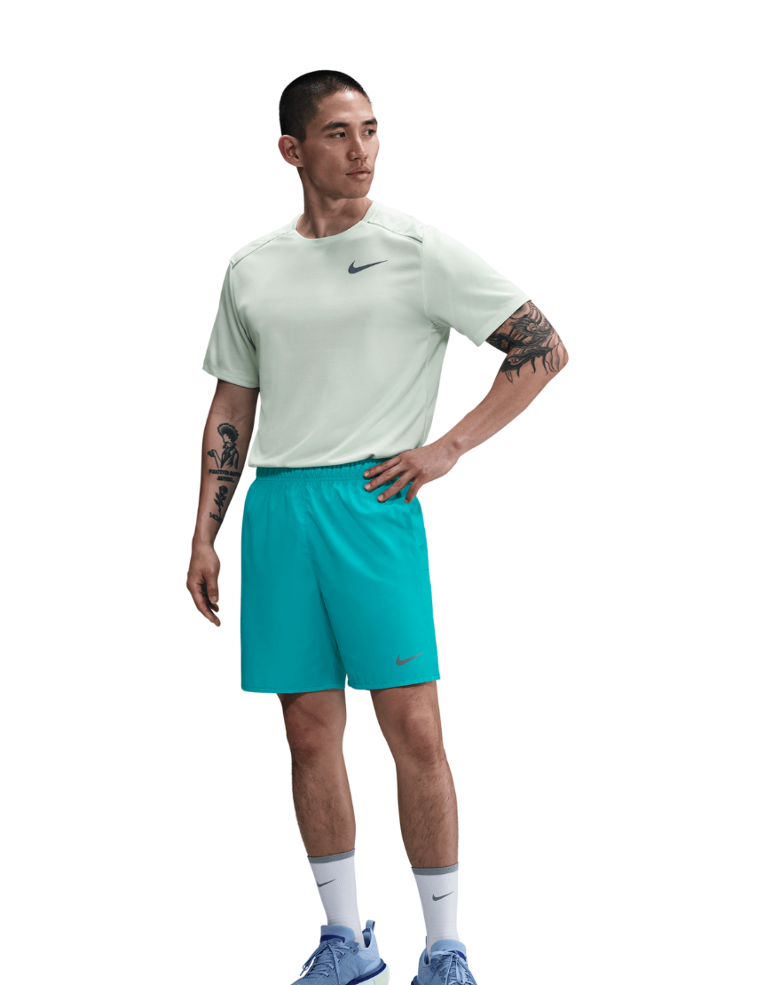 Men's 7" Brief-Lined Dri-FIT Challenger Shorts :Dusty Cactus | Reflective Silver