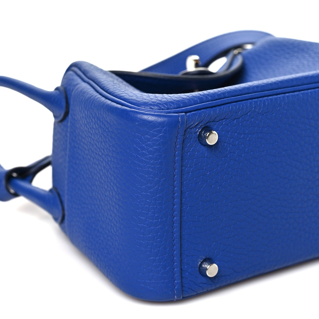 Taurillon Clemence Mini Lindy 20 Bleu Electrique