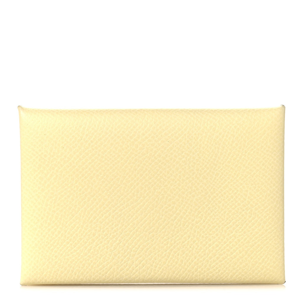 Epsom Calvi Card Case  Jaune Milton