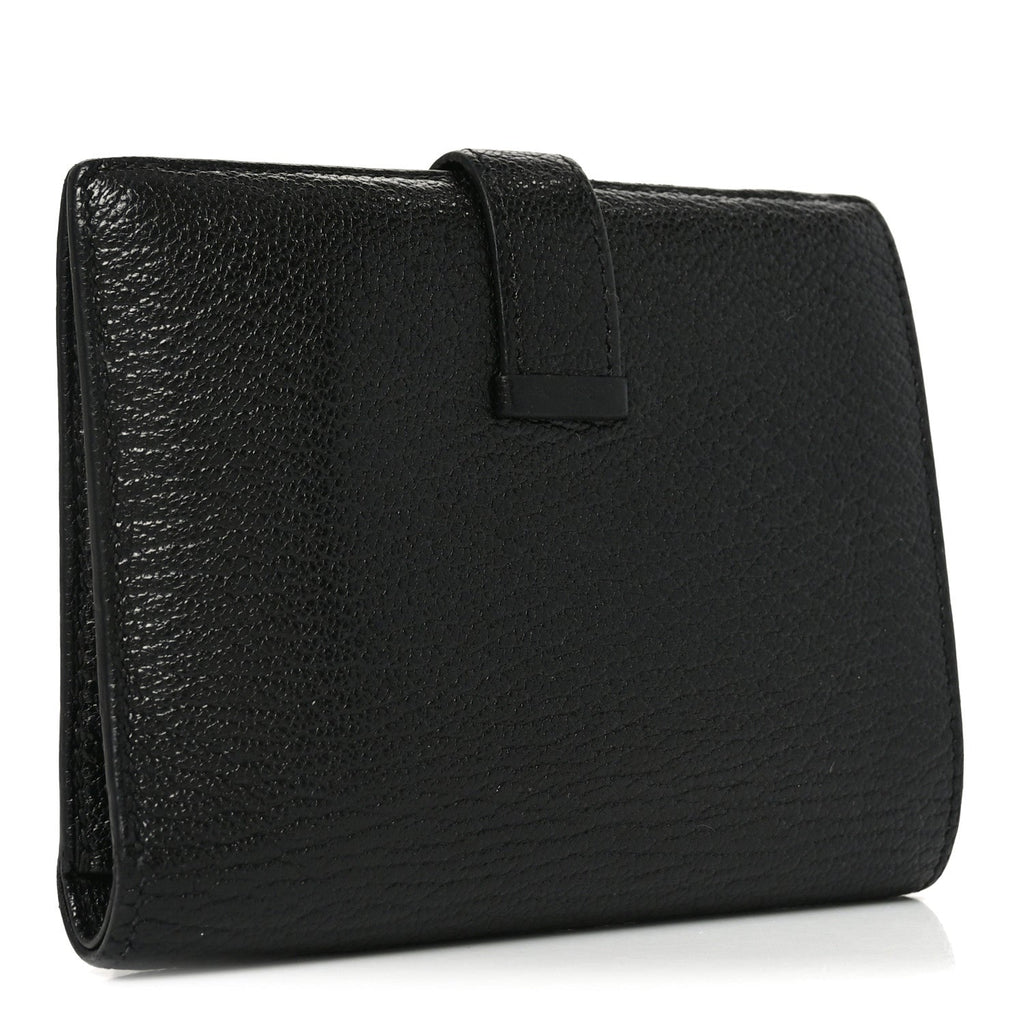 Chevre Mysore Bearn Compact Wallet Black