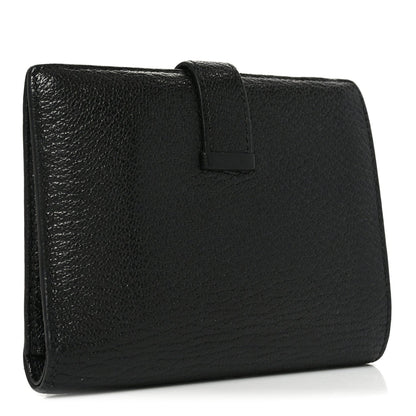 Chevre Mysore Bearn Compact Wallet Black