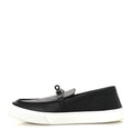 Calfskin Game Slip On Sneakers 39.5 Black