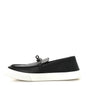 Calfskin Game Slip On Sneakers 39.5 Black
