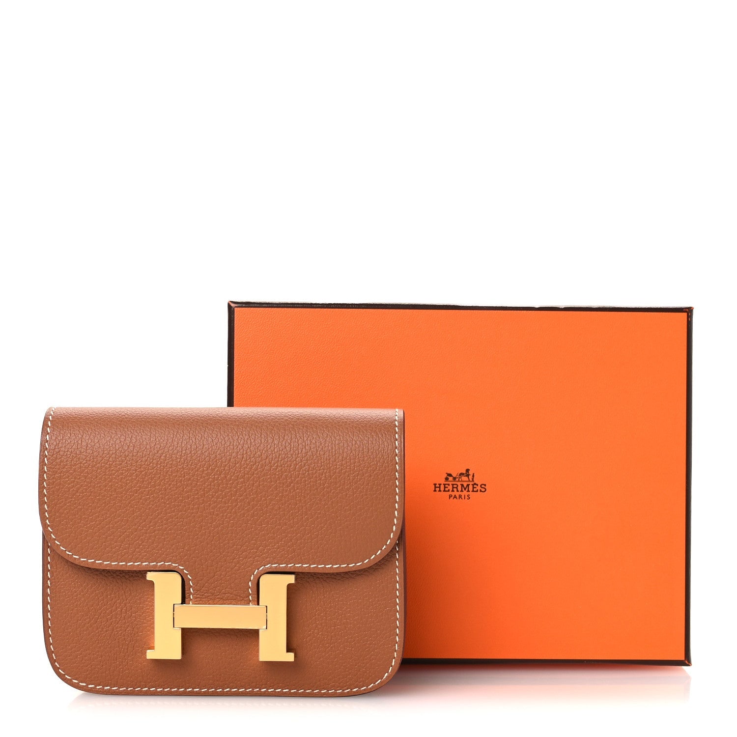 Evercolor Bi-Color Constance Slim Wallet Gold Lime