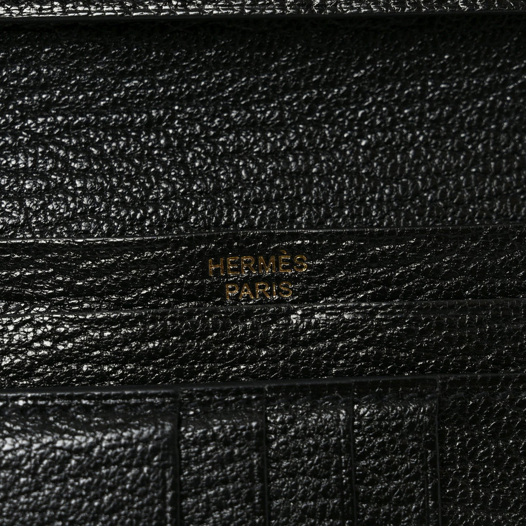 Chevre Mysore Bearn Compact Wallet Black