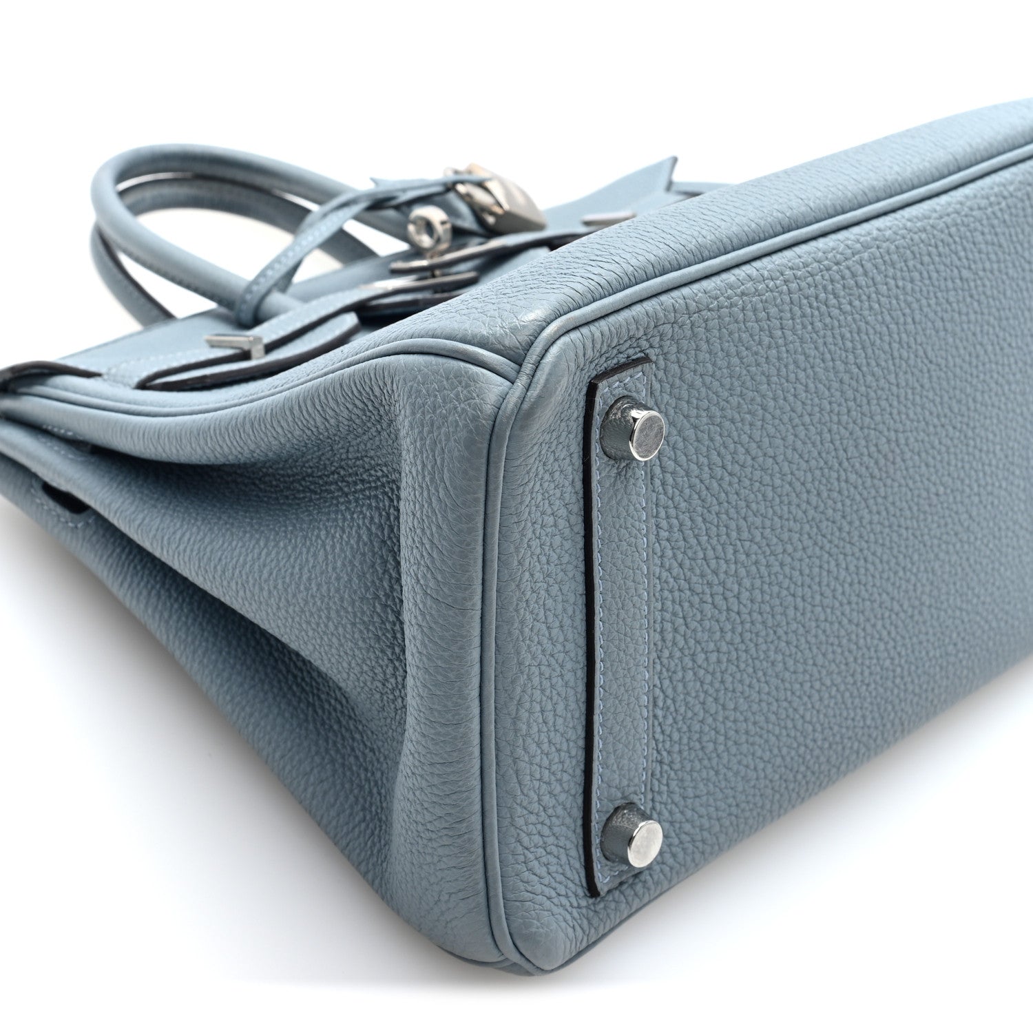 Togo Verso Birkin 25 Bleu Lin Chai