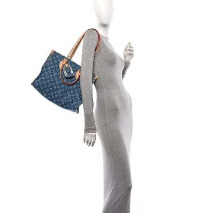 Monogram Denim Onthego MM Blue