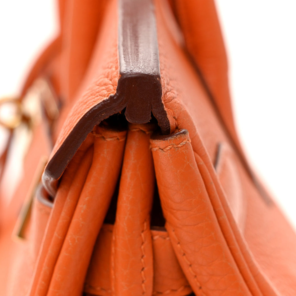 Taurillon Clemence Birkin 30 Orange