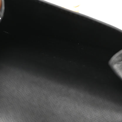 Veau Madame Kelly Pocket Compact Wallet Black