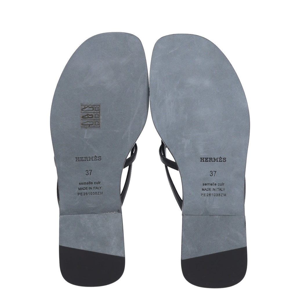 Calfskin Miss Sandals 37 Black