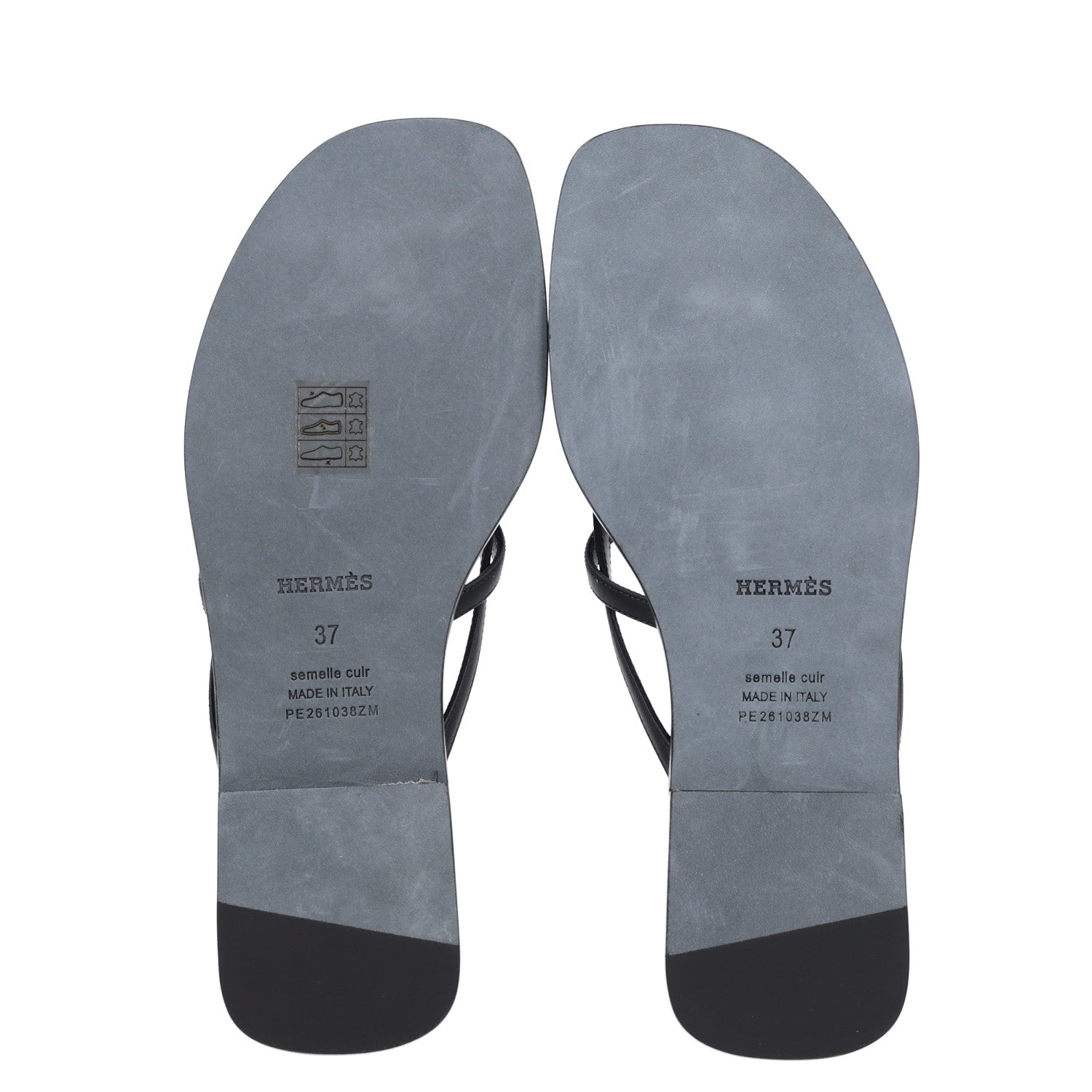 Calfskin Miss Sandals 37 Black