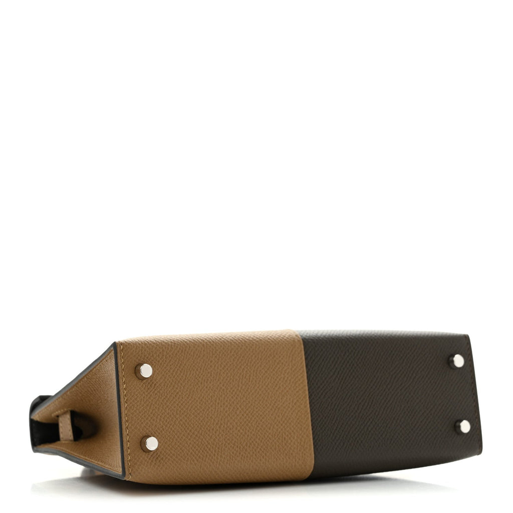 Epsom Casaque Mini Kelly Sellier 20 Vert Loden Dune Dark Bronze